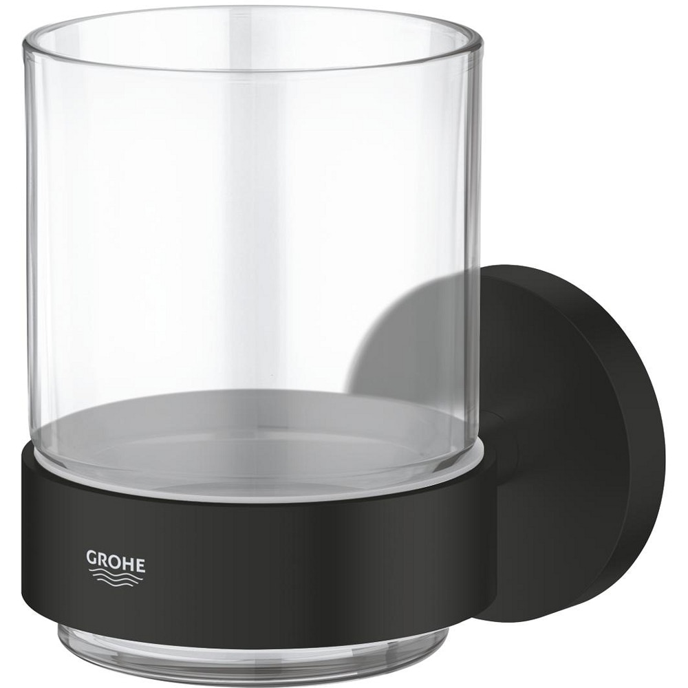 Pahar baie GROHE Start 411942430, metal/sticla, negru