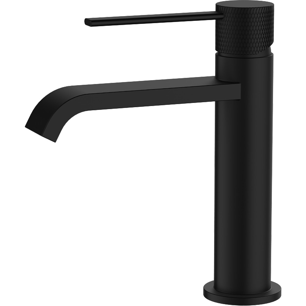 Baterie lavoar SANDONNA Agata, pipa joasa, alama, negru