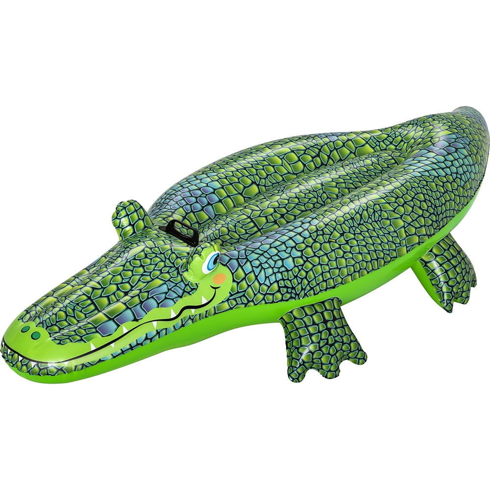 Crocodil gonflabil BESTWAY, PVC, 152 x 71 cm, verde