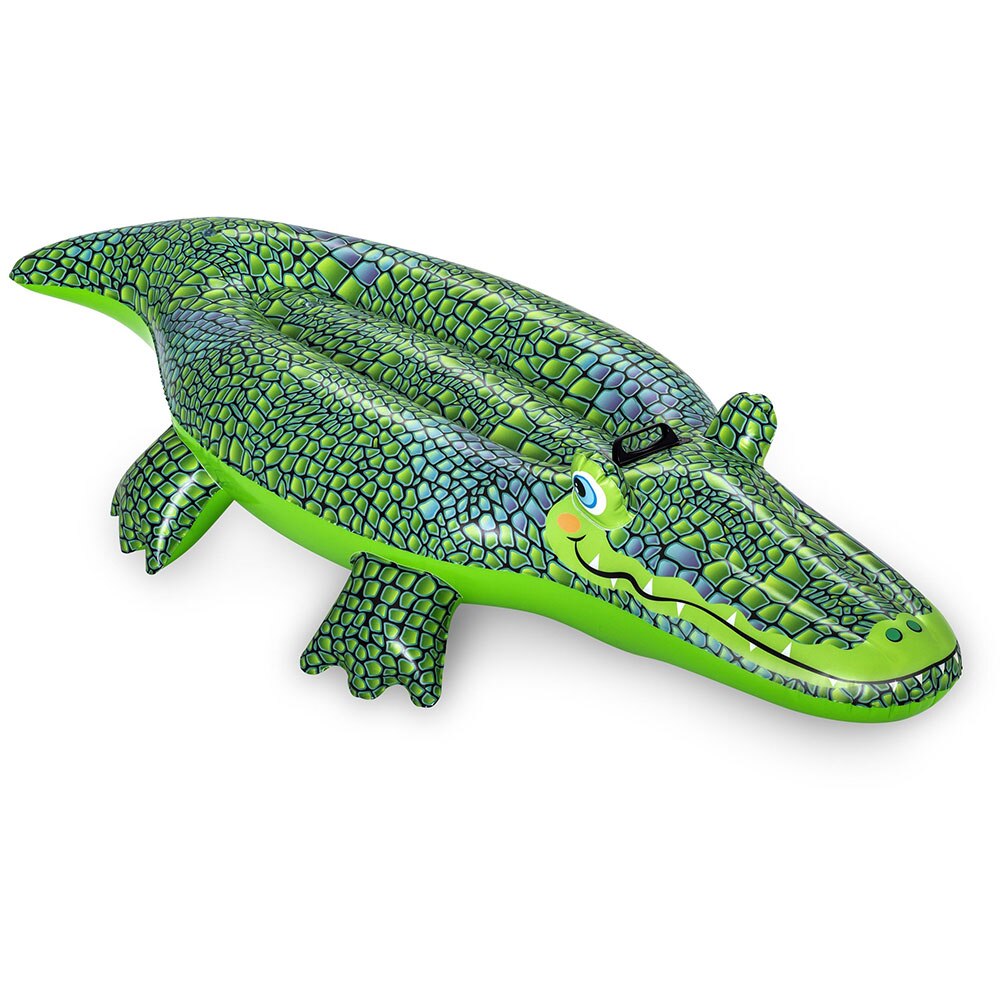Crocodil gonflabil BESTWAY, PVC, 152 x 71 cm, verde