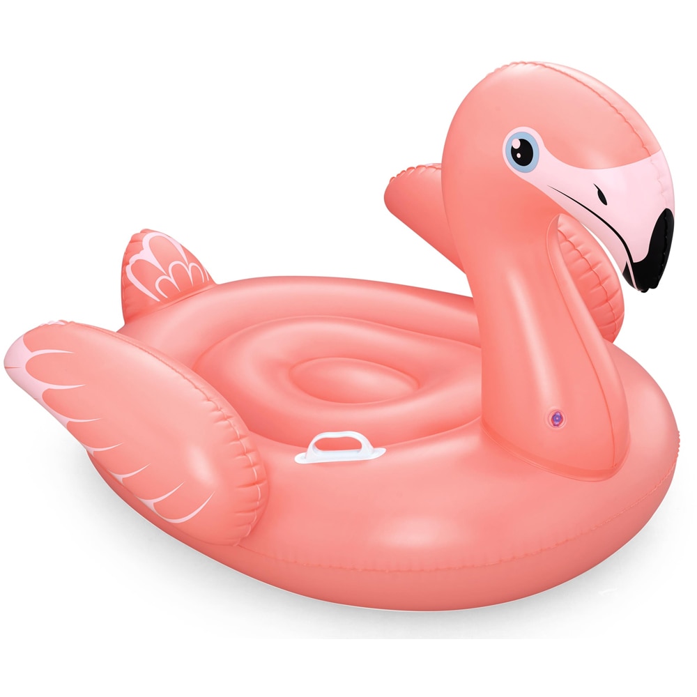 Saltea gonflabila BESTWAY, 3 ani+, 128 x 110 x 87 cm, capacitate maxima 45 kg, forma flamingo