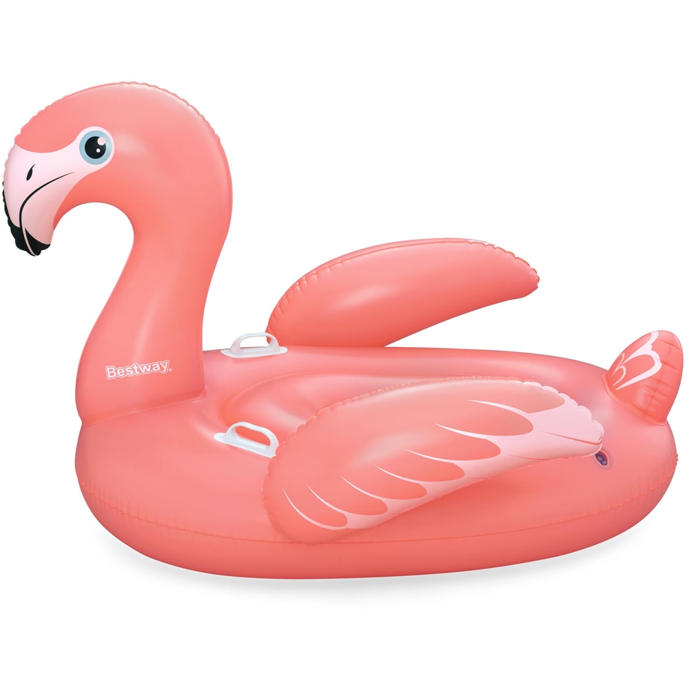 Saltea gonflabila BESTWAY, 3 ani+, 128 x 110 x 87 cm, capacitate maxima 45 kg, forma flamingo