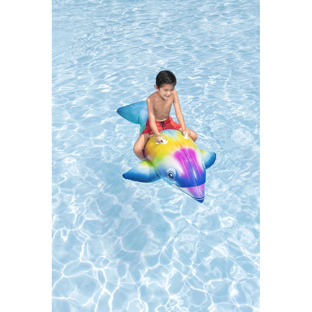 Saltea gonflabila BESTWAY, 3 ani+, 173 x 84 x 46 cm, capacitate maxima 45 kg, forma delfin