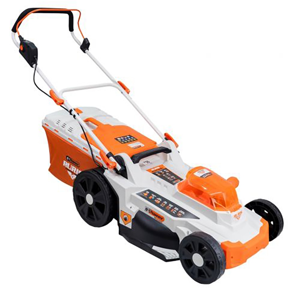 Masina de tuns iarba RURIS RXI4344E, fara acumulator, latime taiere 43cm, cos 50L, portocaliu