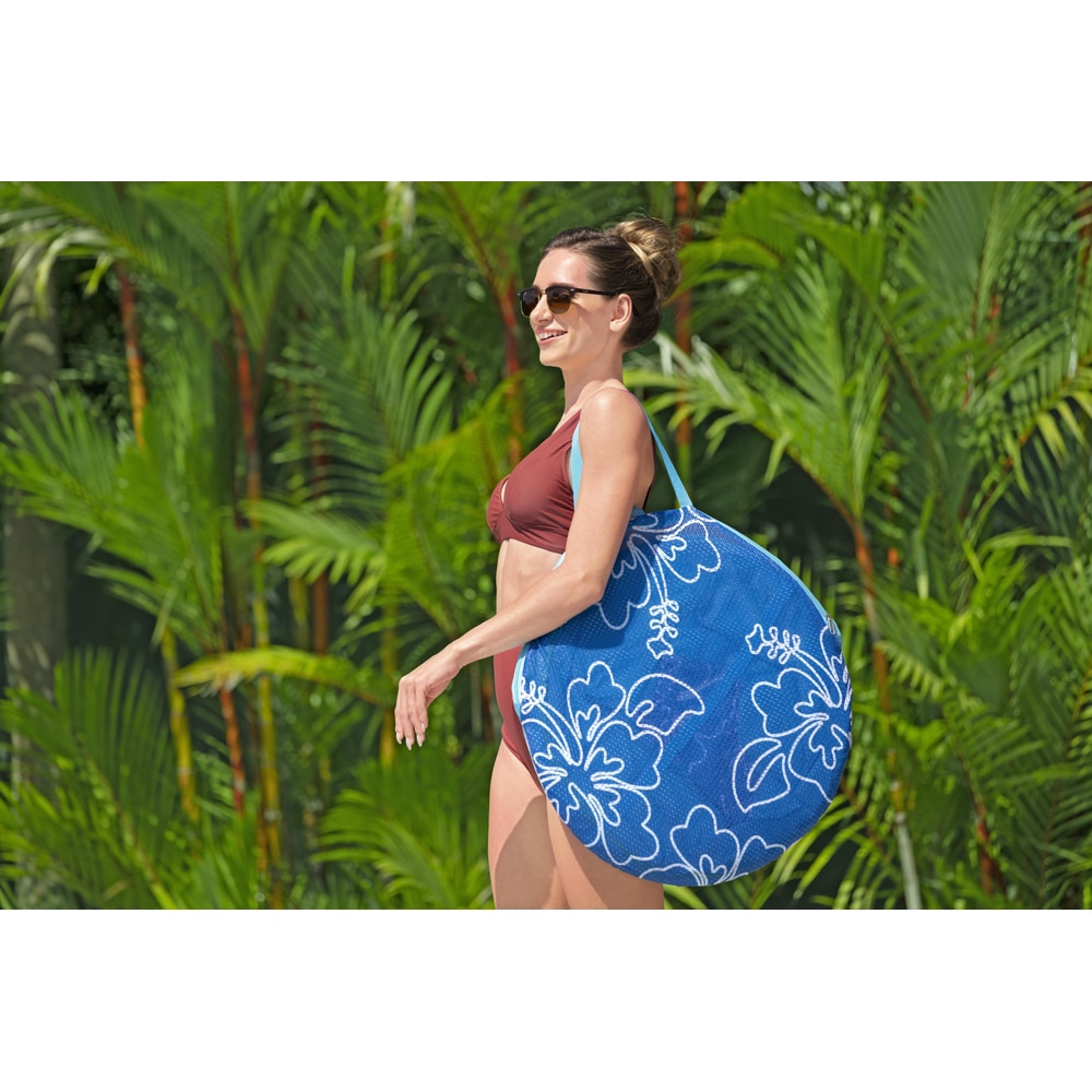 Saltea gonflabila BESTWAY, 188 x 98 x 38 cm, capacitate maxima 140 kg, cu perna si suport pahar, albastru