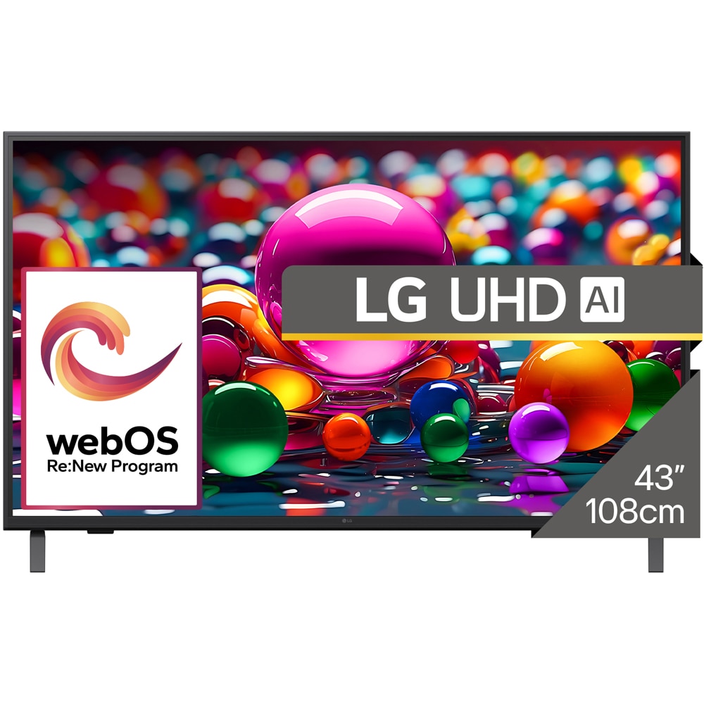Televizor LED Smart LG 43UA75003LA, Ultra HD 4K, HDR, 108cm