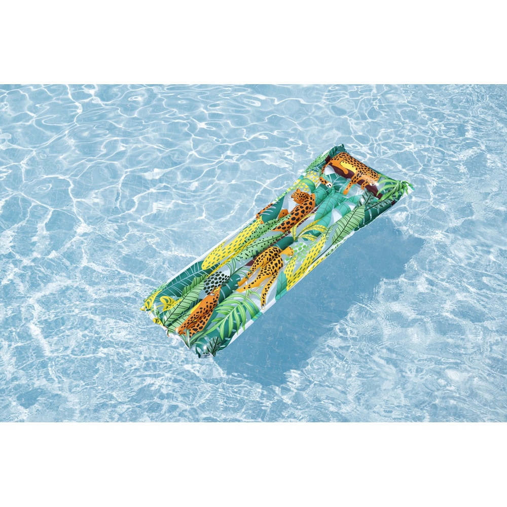 Saltea gonflabila BESTWAY, 170 x 54 x 15 cm, 1 persoana, capacitate maxima 100 kg, imprimeu jungla