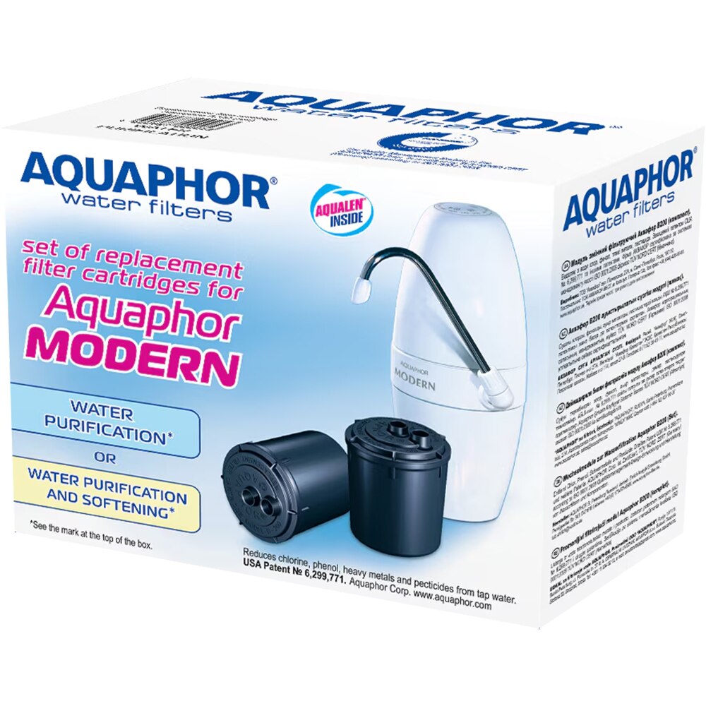 Set 2 cartuse pentru filtru apa Modern 2 Aquaphor B200, 4000 l