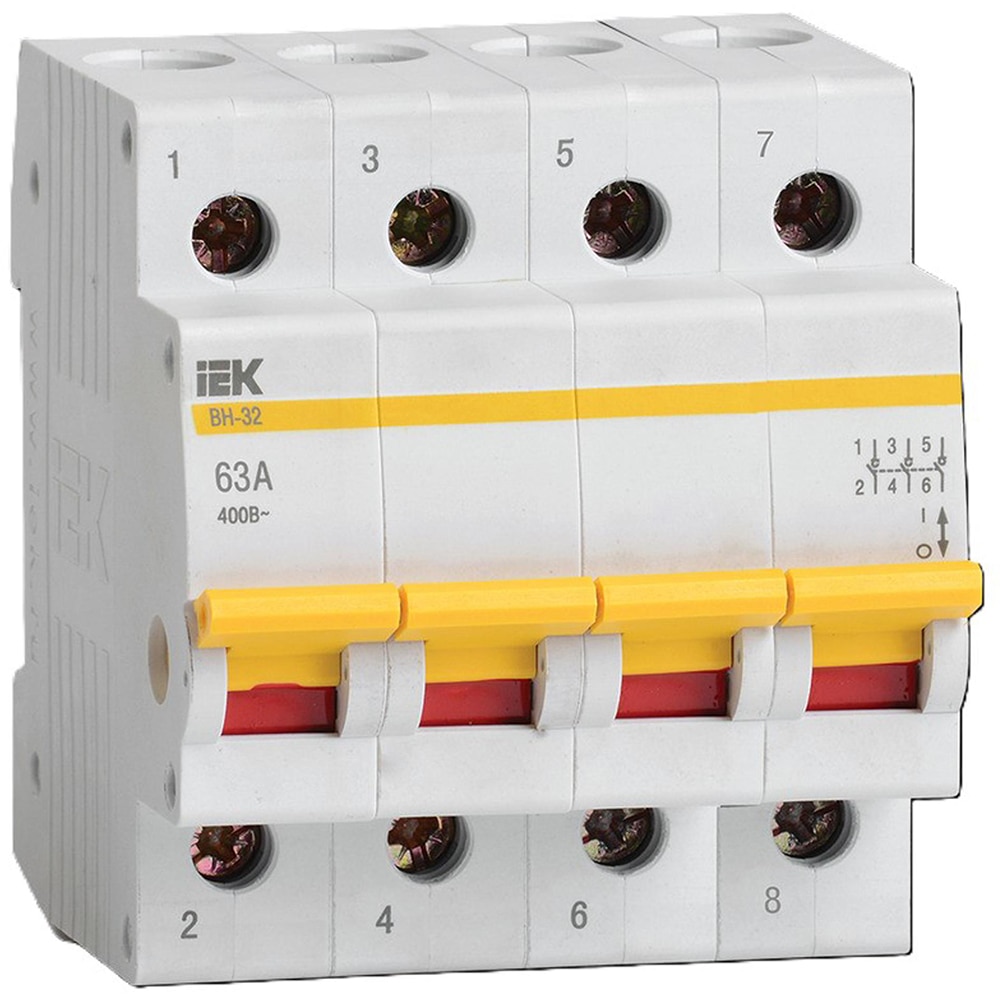 Separator IEK, MNV10-4-063, 4P, 63A, alb