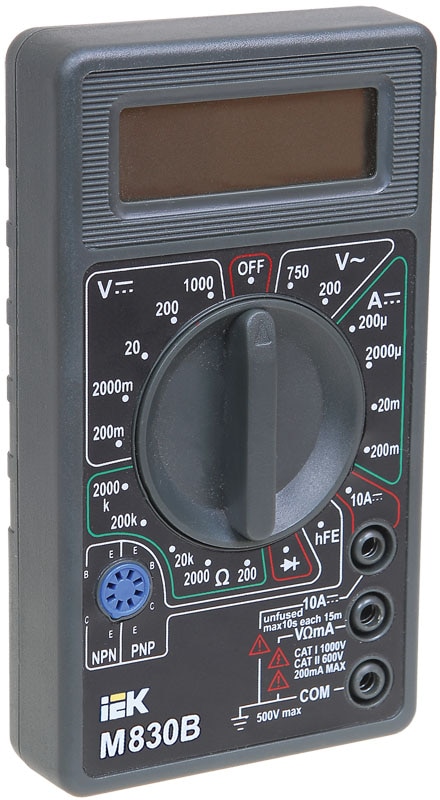 Multimetru digital M830B • IEK ELECTRIC, UNIVERSAL series