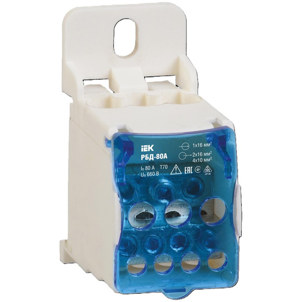 Conectori electrici IEK RBD-80, 80A, IP20, 660 V