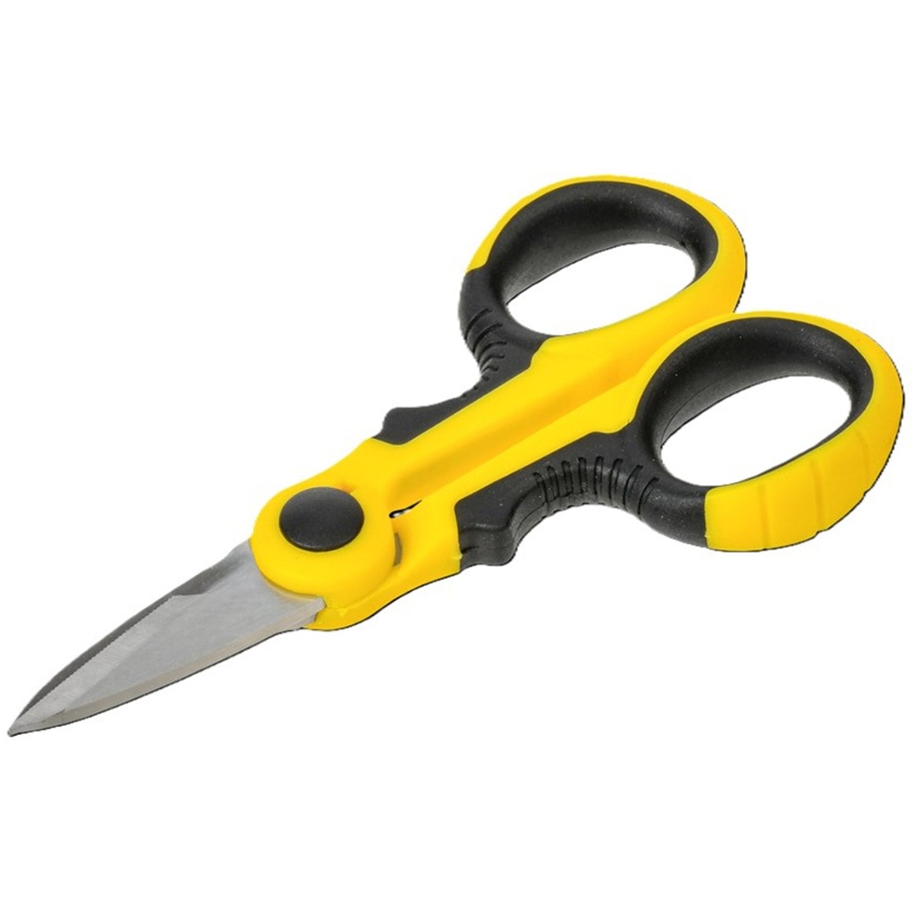 Foarfeca electrician K1, 9.4 x 19.1 x 1.4 cm, metal, galben
