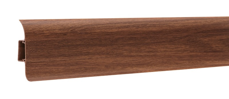 Plinta parchet, PVC, stejar, cenusiu, 2500 x 55 mm • Ideal