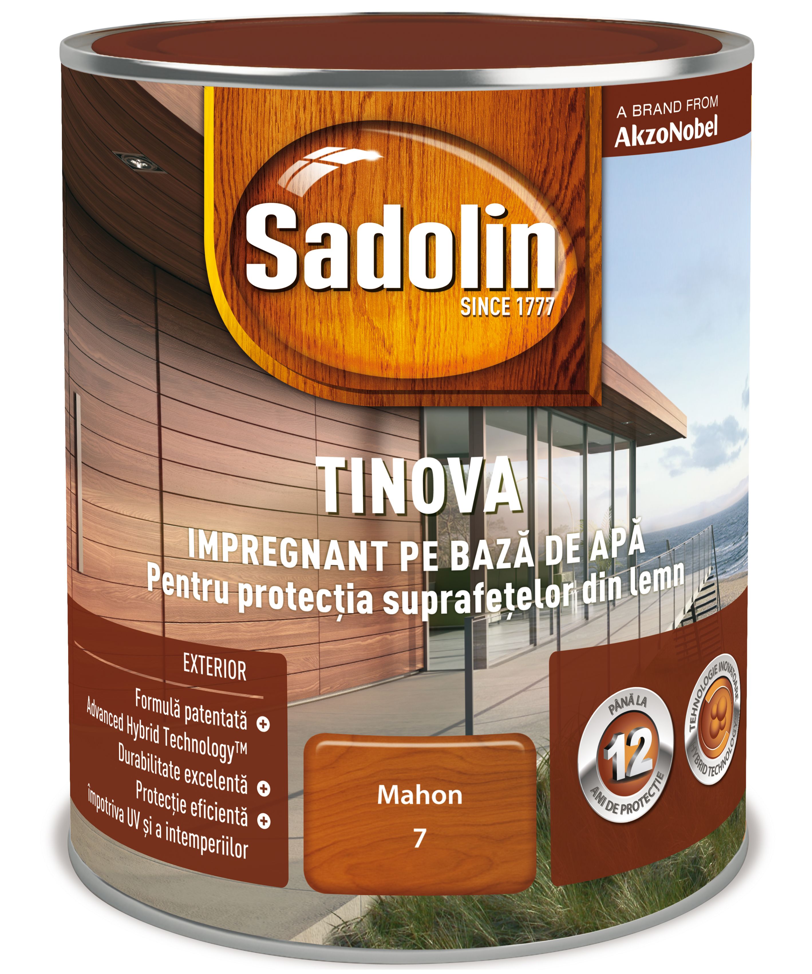 Lazura pentru lemn, mahon, 0.75 l • Sadolin