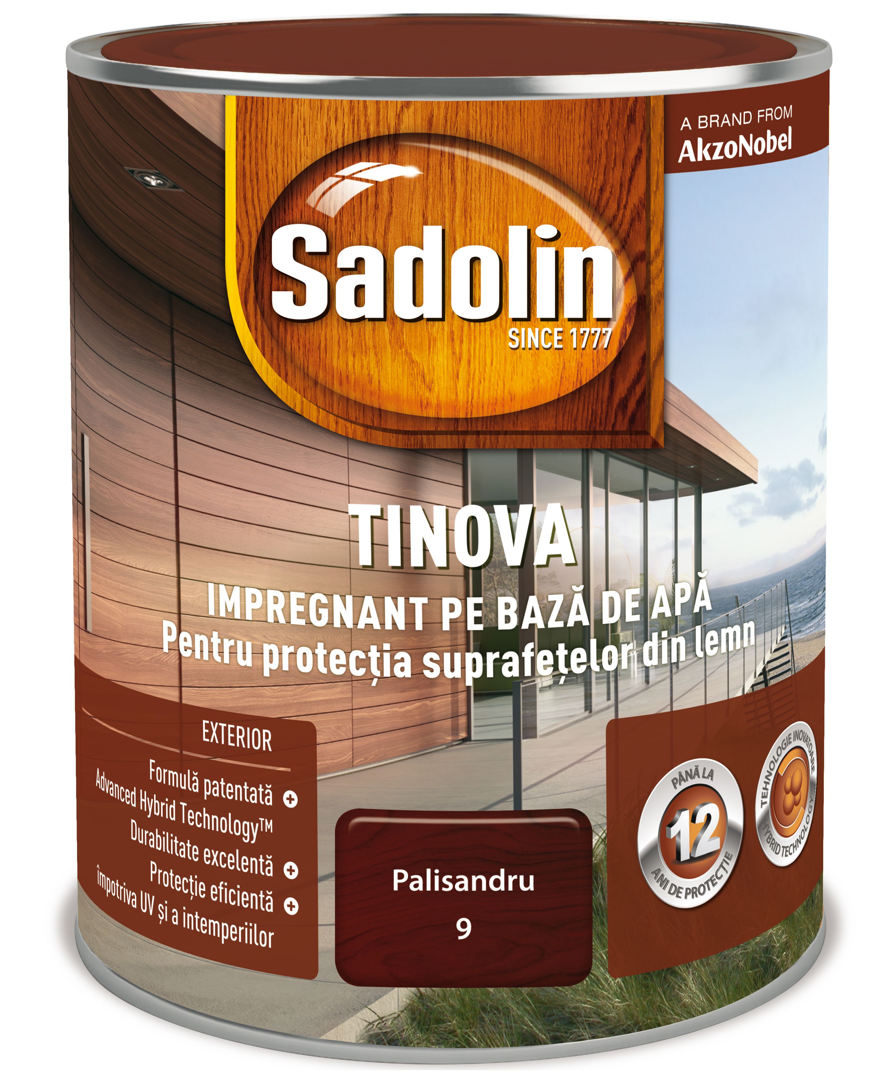 Lazura pentru lemn, palisandru, 0.75 l • Sadolin