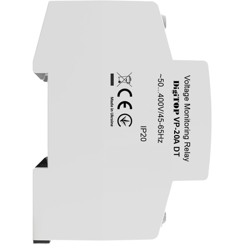Releu protectie tensiune monofazat DIGITOP VP-20A DT, 20A 2P, 230V