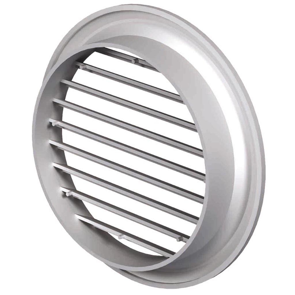 Grila ventilatie rotunda din plastic, 150 mm, alb 