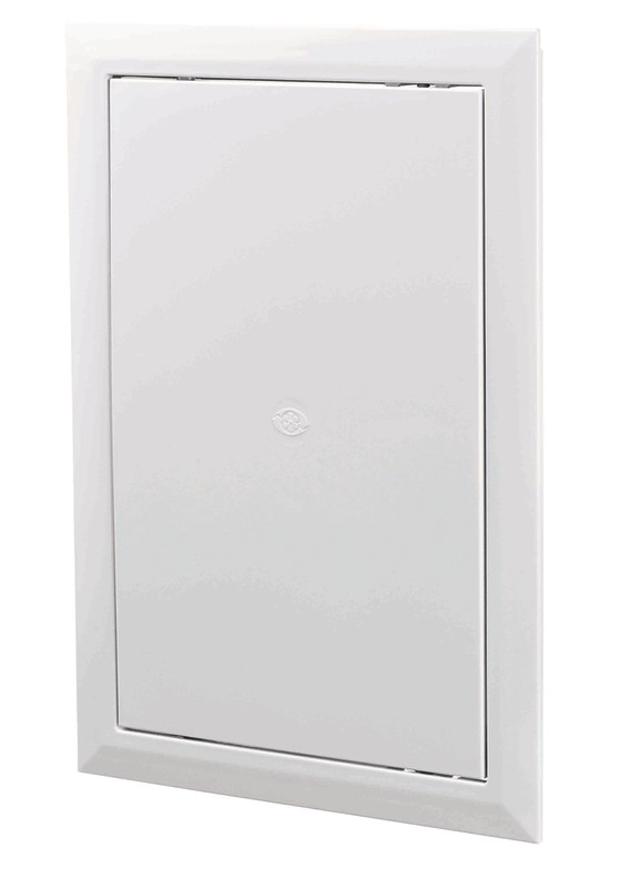 Usa de vizitare, alb, plastic, 150 x 200 mm • Vents