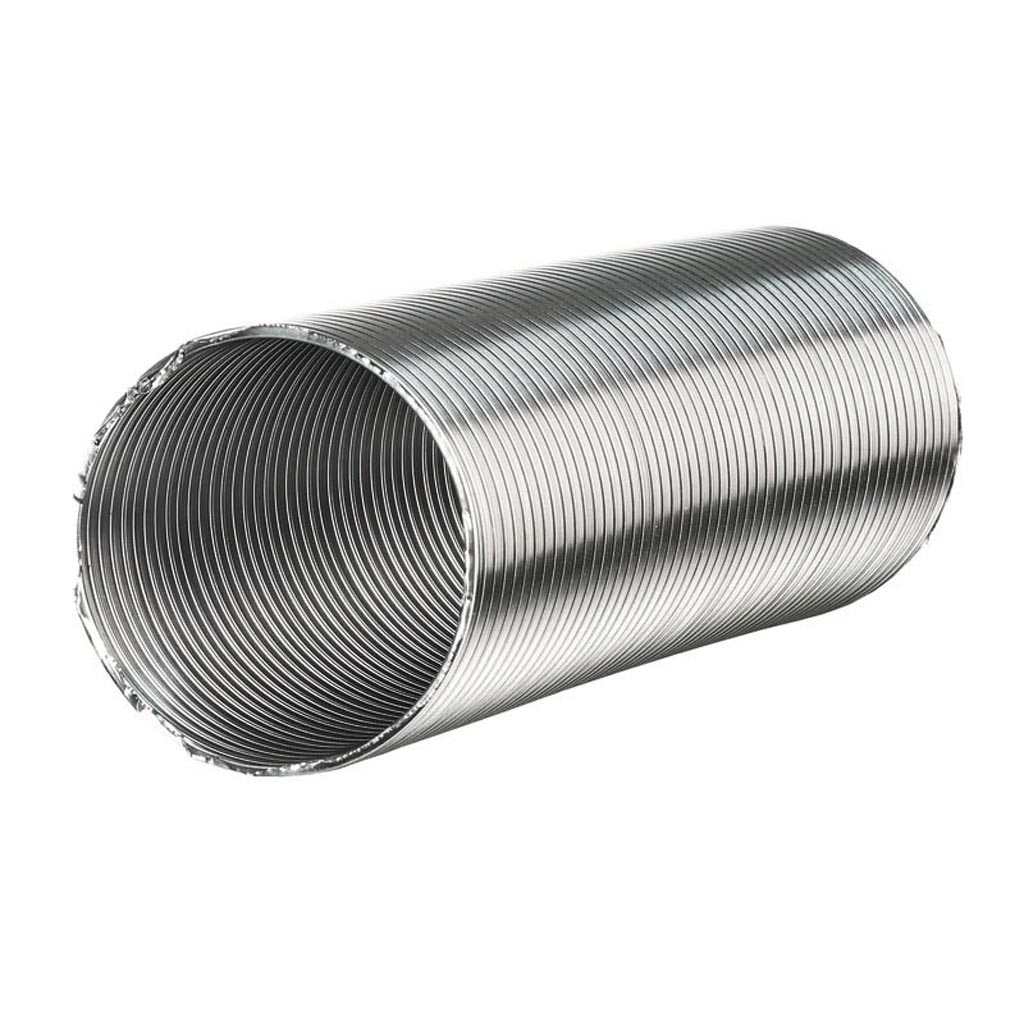 Tub flexibil hota evacuare, aluminiu, 150 mm x 1-3 m, argintiu