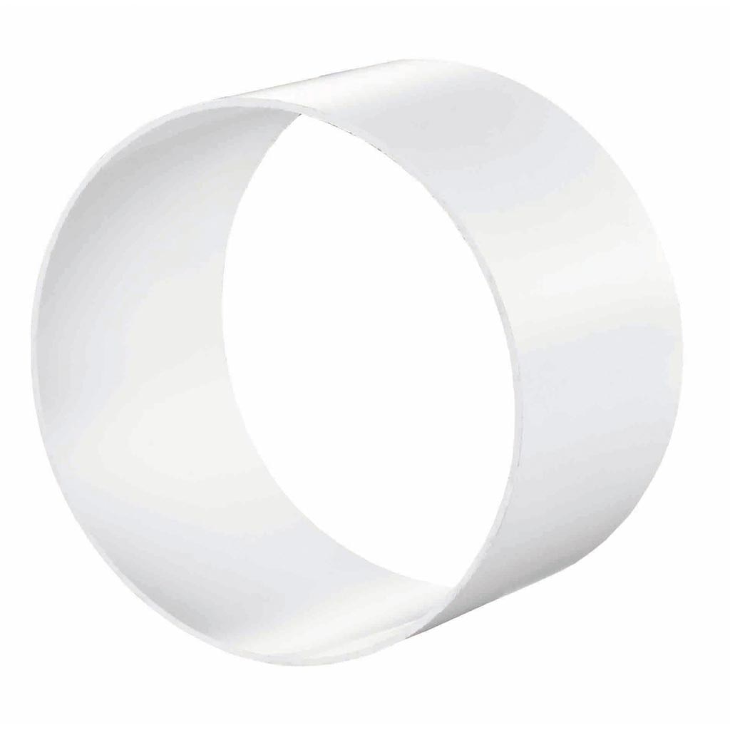 Conector ventilatie tub flexibil PVC, 100 mm, alb 