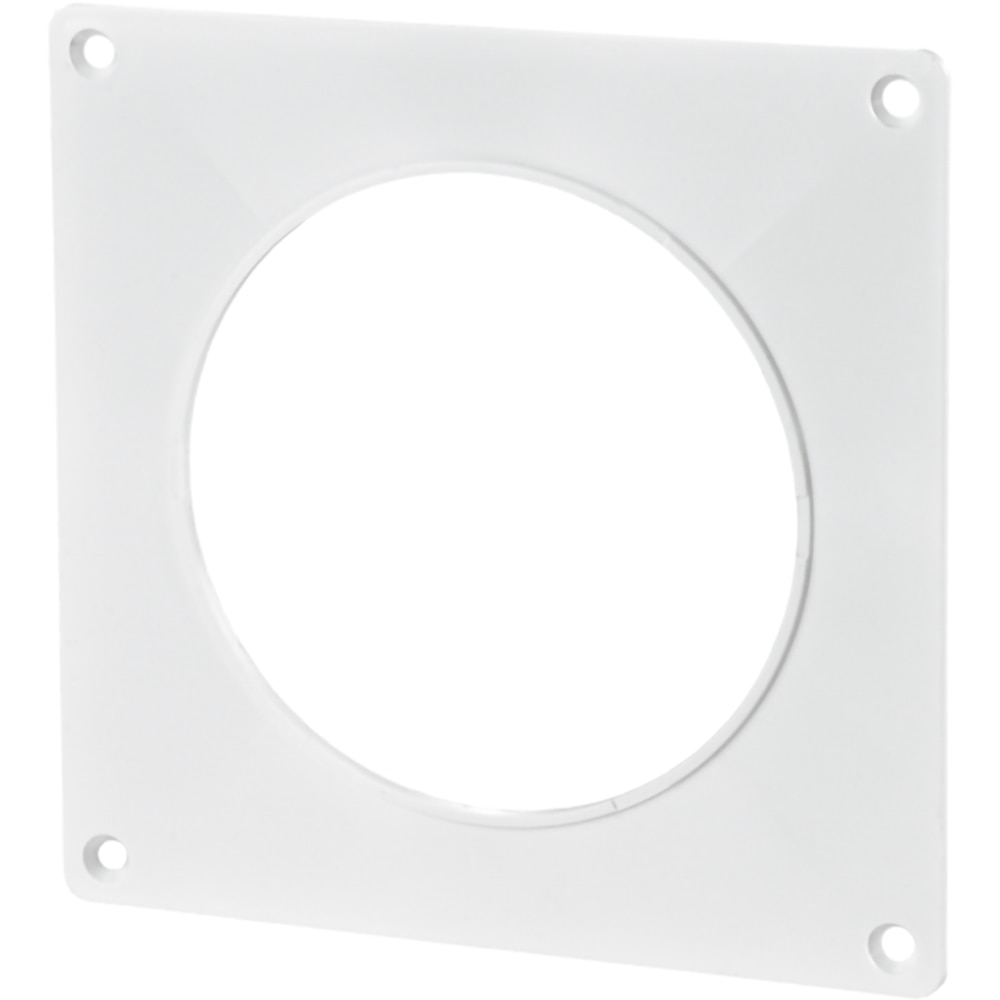 Placa fixare perete VENTS 25, PVC, D 125 mm, alb