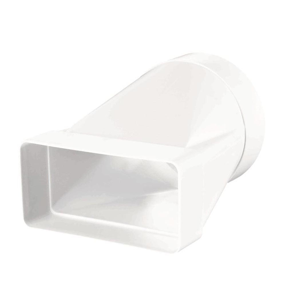 Conector ventilatie, 100 x 120 x 60 mm, alb 