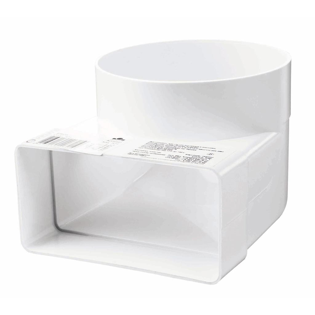 Conector cot unghi 90, alb, 60 x 120 mm 