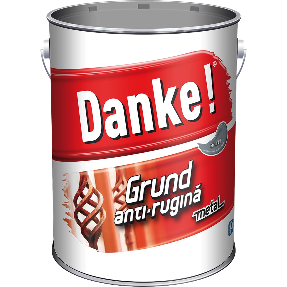 Grund anti-rugina DANKE, 4l, gri