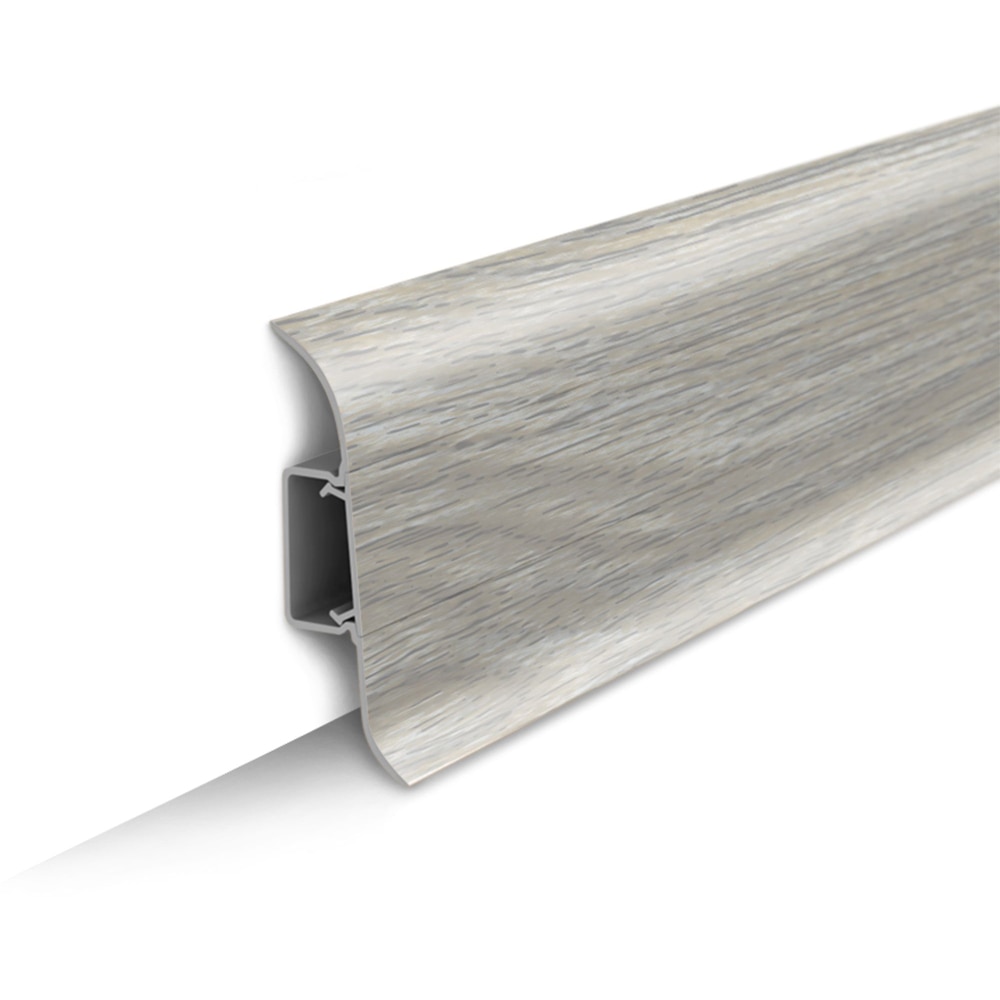 Plinta Wood Class KN59, PVC, frasin gri, 2.2 m