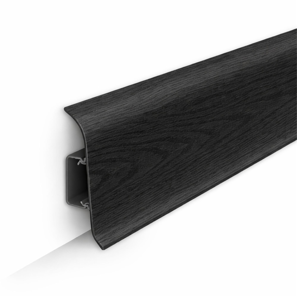 Plinta Wood Class KN59, PVC, negru, 2.2 m