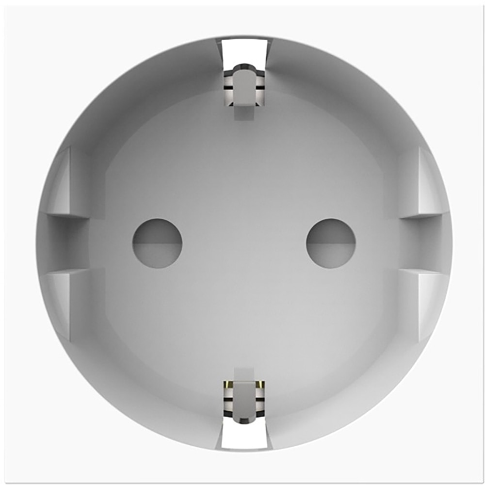 Modul priza simpla Livolo VL-FCTC16A-2WP, 16A, alb