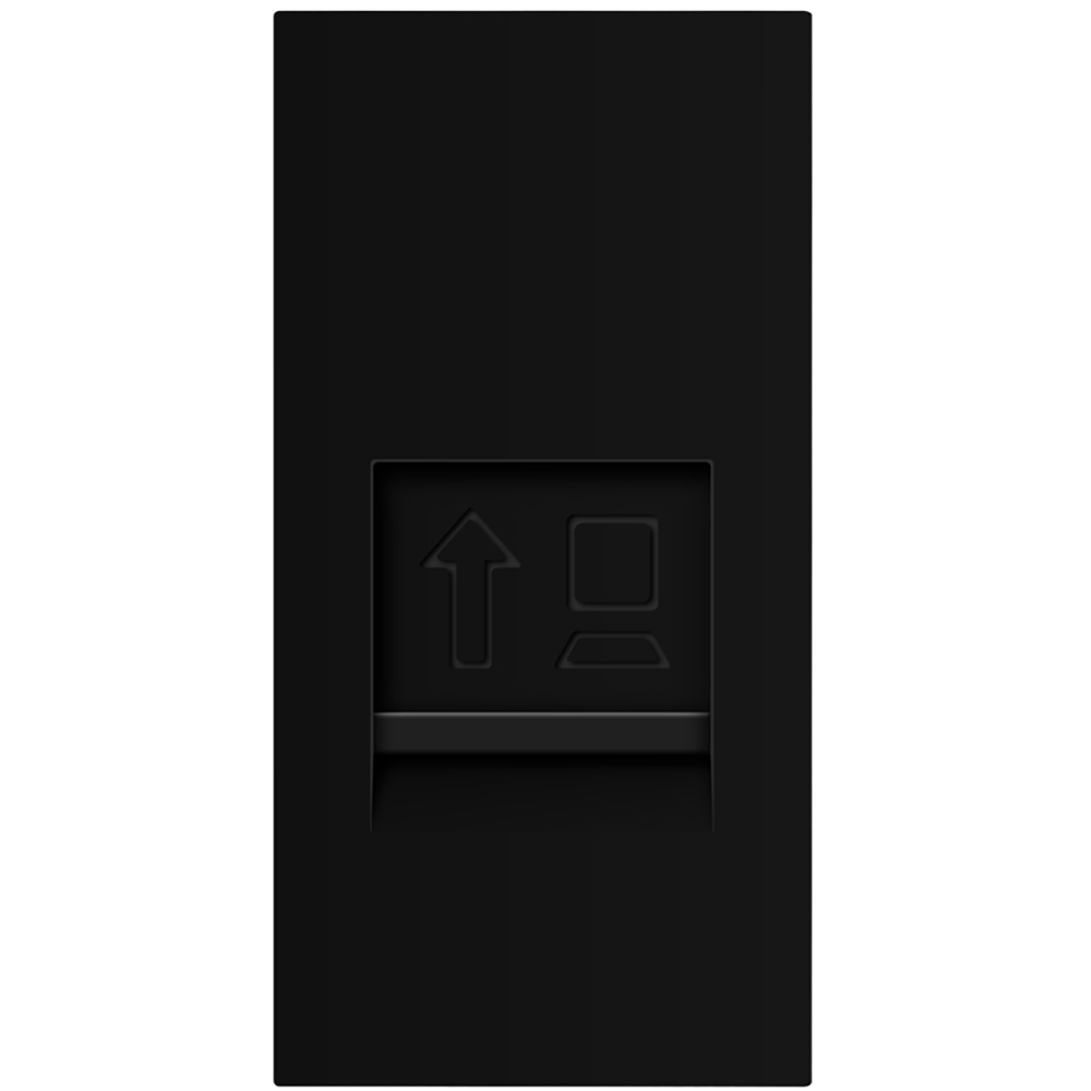 Modul priza internet Livolo VL-FCCP-1BP, RJ-45, negru