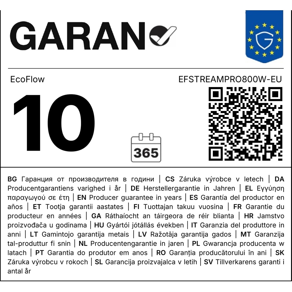 Centrala fotovoltaica ECOFLOW Stream Pro, 1.92kWh, Plug&Play, IP65, negru