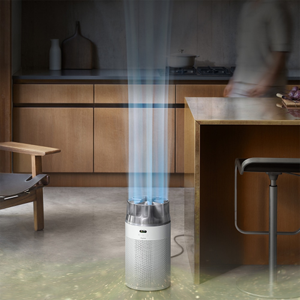 Purificator aer compact DYSON Hushjet HJ10, 10 trepte viteza, Hepa, Wi-Fi, alb