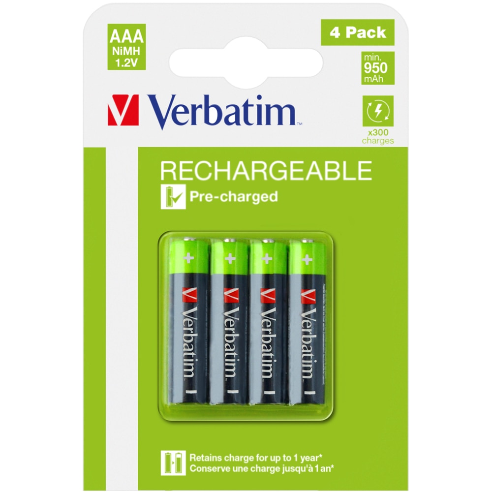 Baterie NiMH VERBATIM 49514, AAA, 1.2V, 4buc