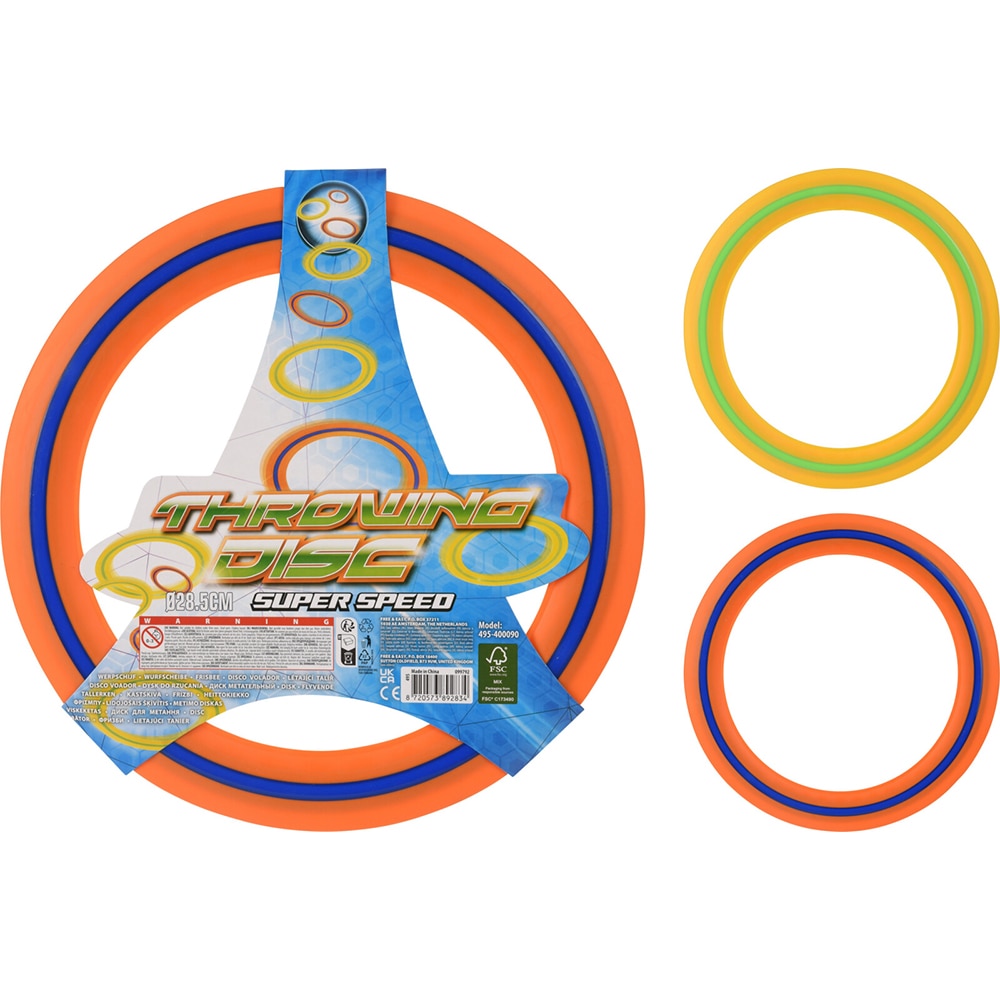 Disc zburator, D28.5 cm, plastic, multicolor