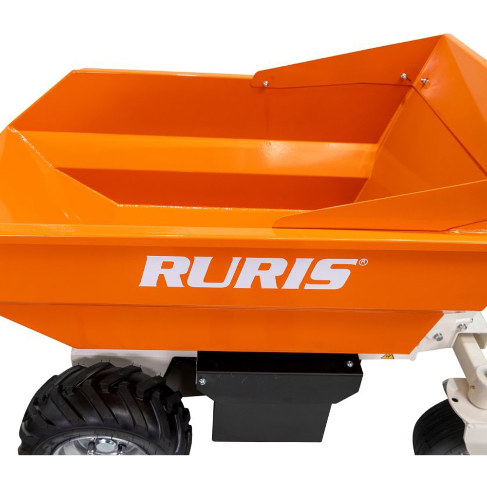 Roaba autopropulsata RURIS RTS 5000, electric, basculare hidraulica, portocaliu