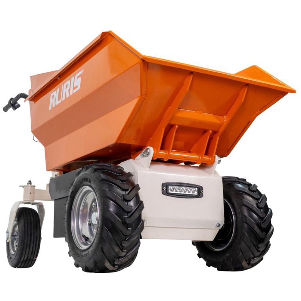 Roaba autopropulsata RURIS RTS 5000, electric, basculare hidraulica, portocaliu