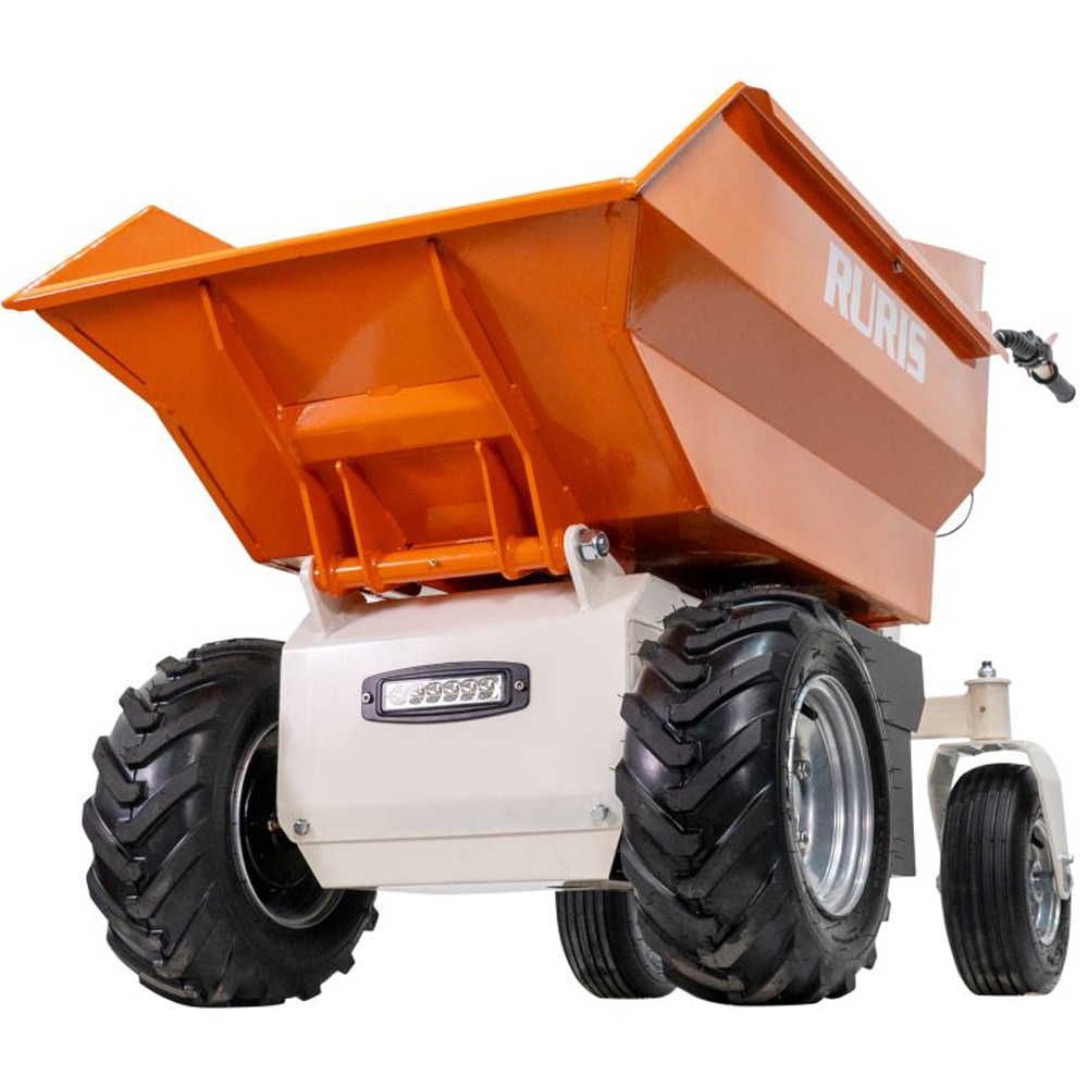 Roaba autopropulsata RURIS RTS 5000, electric, basculare hidraulica, portocaliu