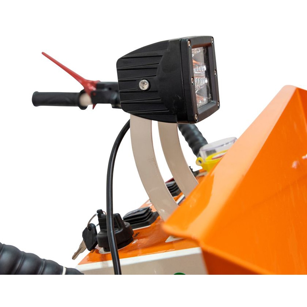 Roaba autopropulsata RURIS RTS 5000, electric, basculare hidraulica, portocaliu