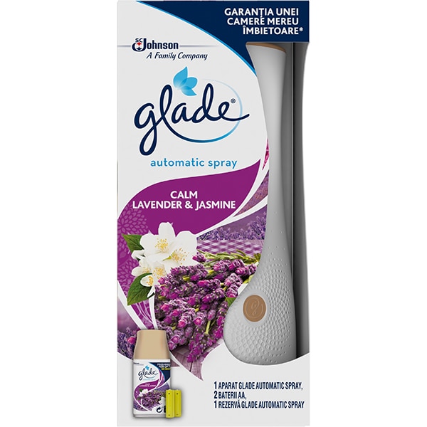Odorizant de camera GLADE Automatic Spray Lavender & Jasmine, 269 ml
