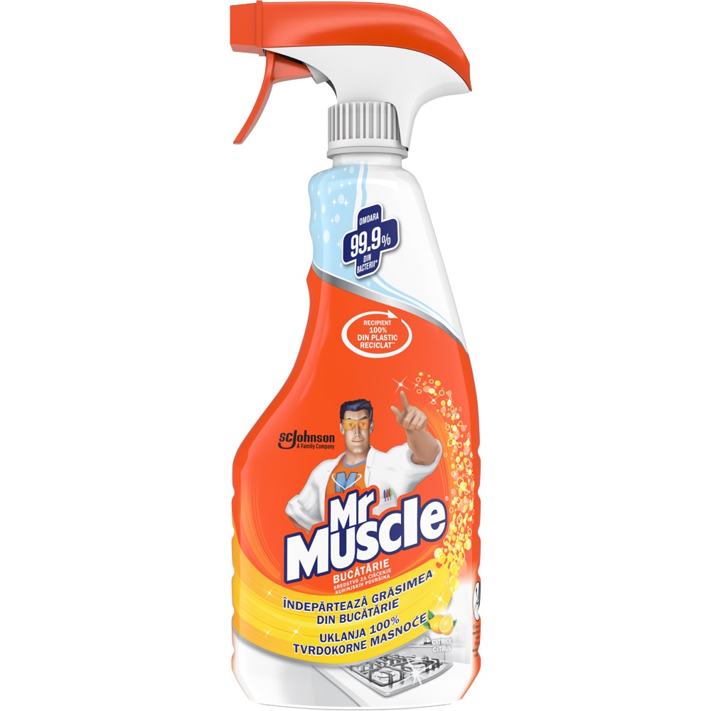 Solutie de curatare bucatarie MR. MUSCLE, Lamaie, 500ml