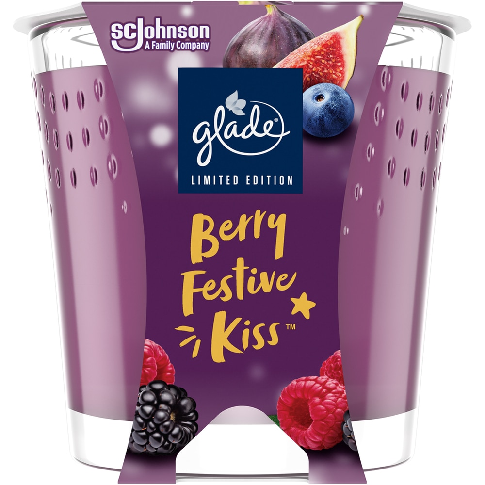 Lumanare parfumata GLADE Berry Festive Kiss, 129 g