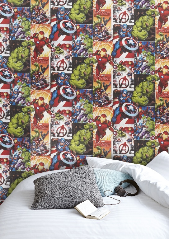 Tapet nețesut din vinil Heimia multicolor, 52 cm