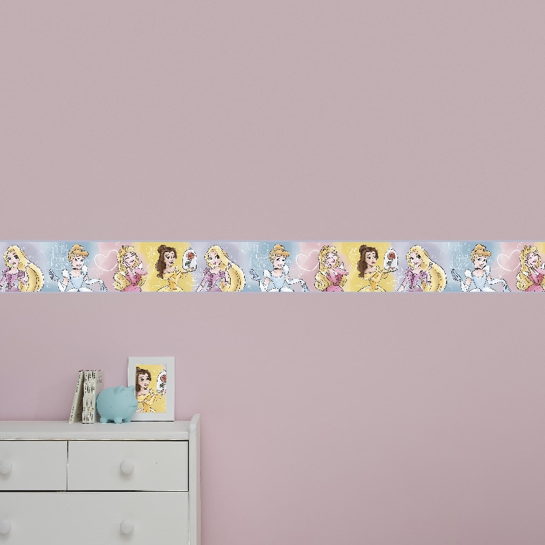 Bordura autoadeziva multicolora Rhapis, 15.6 cm x 5 m