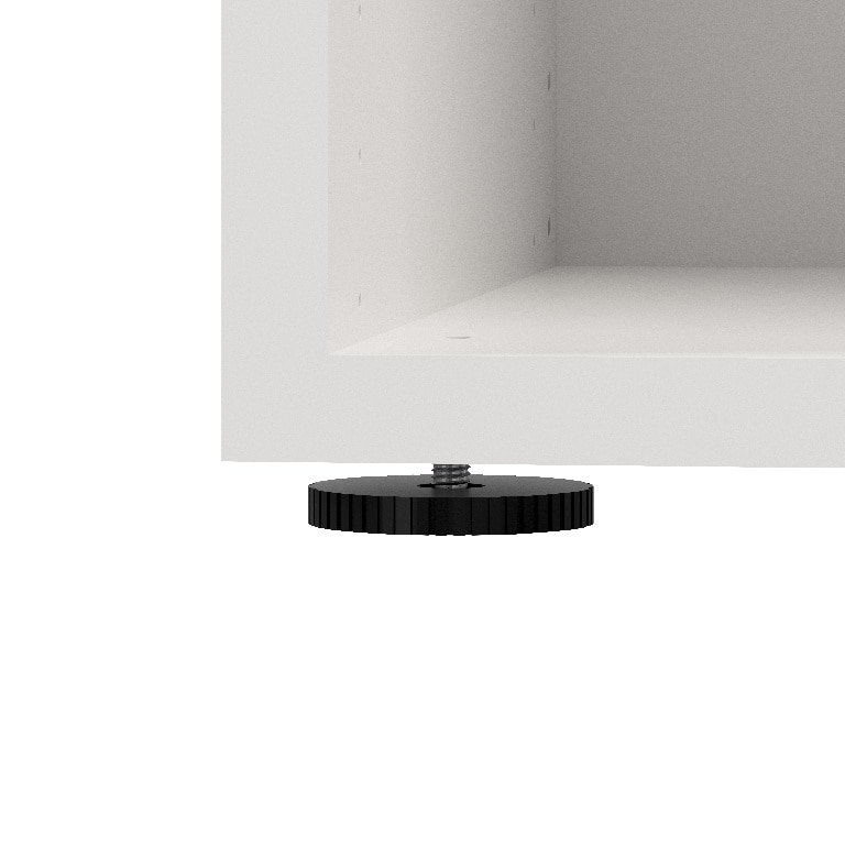 Corp de mobilier GoodHome Atomia, alb, 112.5 x 37.5 x 35 cm