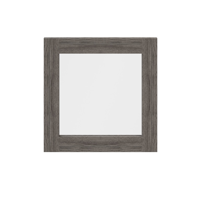 Usa dresing transparenta, sticla, gri, 37 x 37 cm • GoodHome Atomia