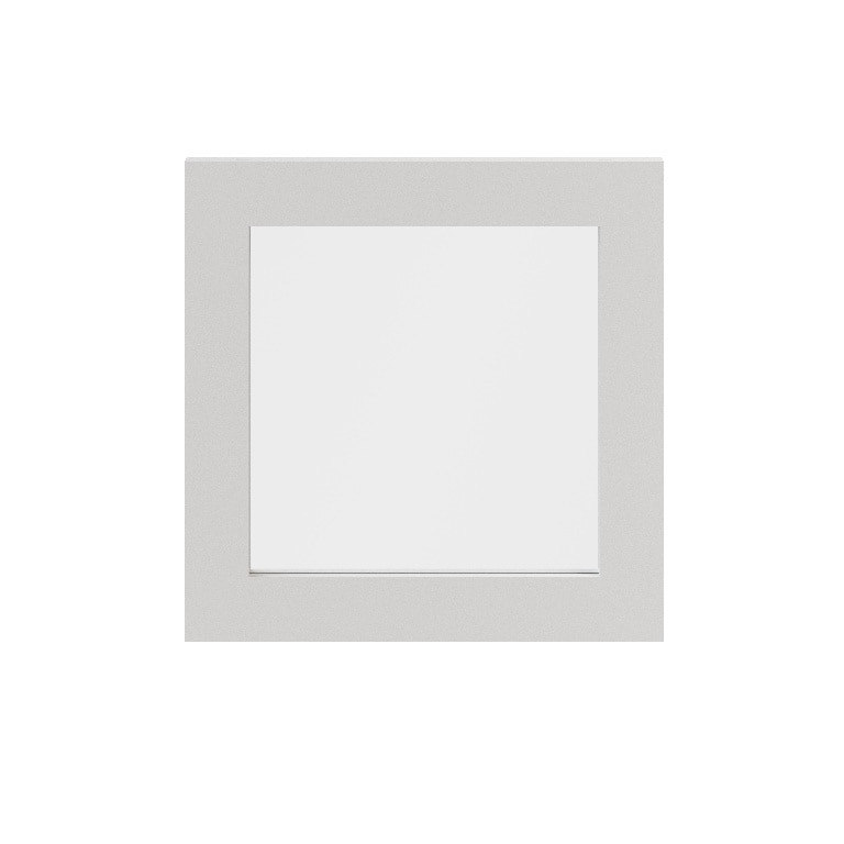 Usa dresing transparenta, sticla, alb, 37 x 37 cm • GoodHome Atomia