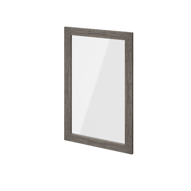 Usa dresing transparenta, sticla, gri stejar, 50 x 75 cm • GoodHome Atomia