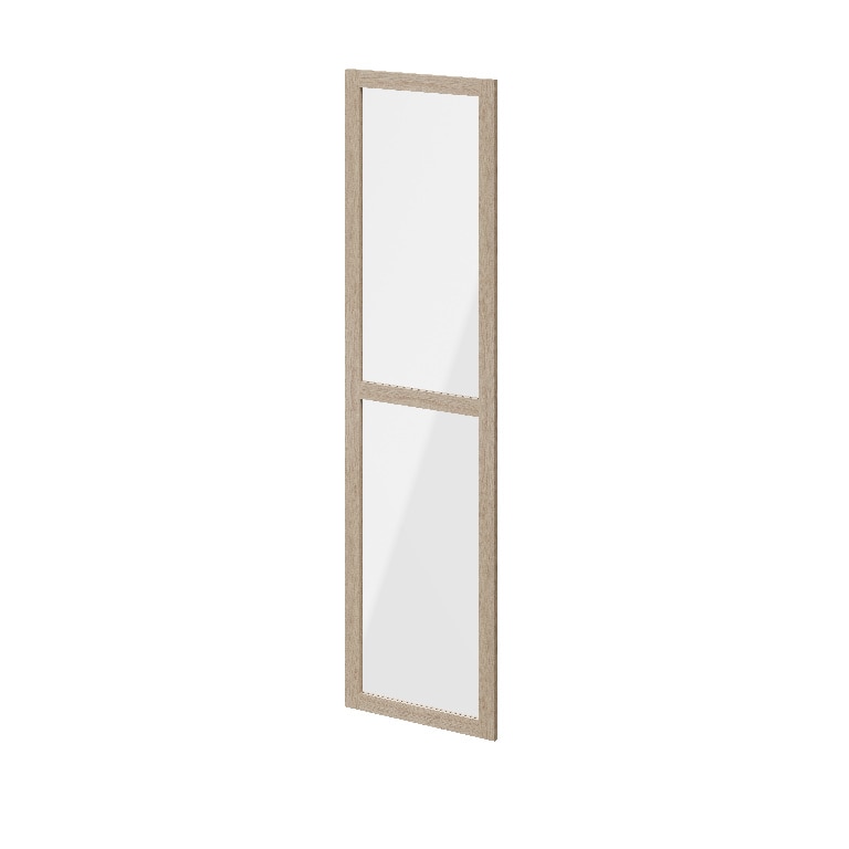 Usa dresing transparenta, sticla, stejar, 50 x 187 cm • GoodHome Atomia